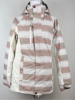 Burton Prism Gore-Tex Snowboard Ski Snow Jacket in Space Dye Stripe Size XS